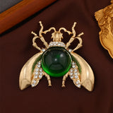 Morkopela Insect Brooches Bee Round Resin Brooch Pin Winter