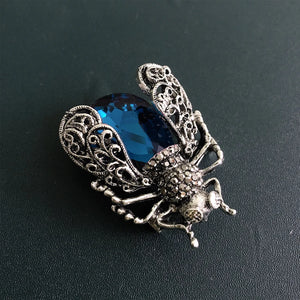Crystal Insect Brooch Beetles Pin for Women Jewelry