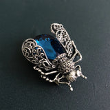 Crystal Insect Brooch Beetles Pin for Women Jewelry