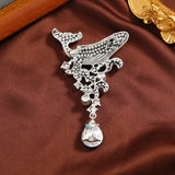 Rhinestone Dolphin Whale Brooch Pin for Women Unisex