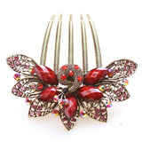 Peacock Hair Comb Clip Rhinestone Hairpin Hair Accessory