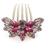 Peacock Hair Comb Clip Rhinestone Hairpin Hair Accessory