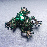 Vintage Rhinestone Brooch Pin for Women Crystal Scarf Clip