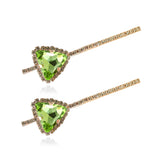 Triangle Crystal Hairpin Rhinestone Hair Clip Banquet Hair Pins Jewelry