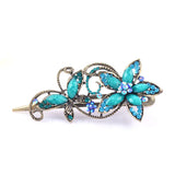 Vintage Flower Hair Clip Metal Hair Claw Crab Big Women Banquet Hair Accessories
