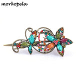 Vintage Flower Hair Clip Metal Hair Claw Crab Big Women Banquet Hair Accessories
