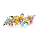 Vintage Flower Hair Jewelry Rhinestone Hair Accessories For Women