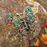 Vintage Metal Butterfly Hair Clip Women Banquet Hair Claw