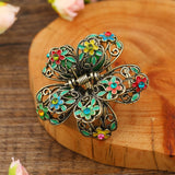 Vintage Metal Butterfly Hair Clip Women Banquet Hair Claw