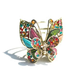 Vintage Butterfly Hair Clip Rhinestone Hair Claw Crab Women Banquet