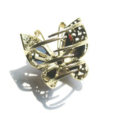 Vintage Butterfly Hair Clip Rhinestone Hair Claw Crab Women Banquet