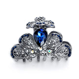 Morkopela Crystal Hair Clip Claw Flower Banquet Hair Accessories