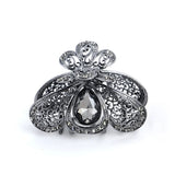 Morkopela Crystal Hair Clip Claw Flower Banquet Hair Accessories