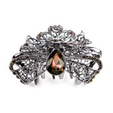 Morkopela Crystal Hair Clip Claw Flower Banquet Hair Accessories