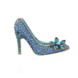 Morkopela Women Rhinestone High Heel Shoes Brooch Pin Collections