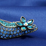 Morkopela Women Rhinestone High Heel Shoes Brooch Pin Collections