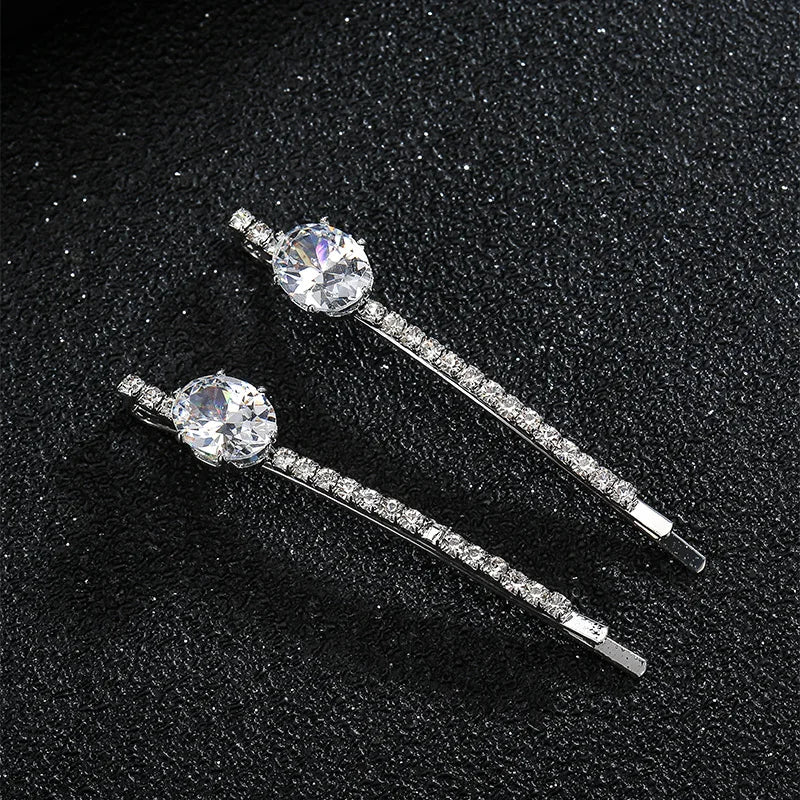 Zircon Hairpin Rhinestone Hair Clip Bridal Hair Pins Accessories Wedding Hair