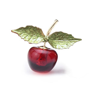 Red Cherry Enamel Pin Costume Brooch Women Jewelry Accessory