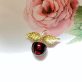 Red Cherry Enamel Pin Costume Brooch Women Jewelry Accessory