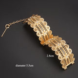 Moroccan Algerian Girls Bangle Plating Hollow Out Flower Shape Baby Jewelry