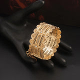 Moroccan Algerian Girls Bangle Plating Hollow Out Flower Shape Baby Jewelry