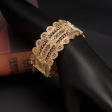 Moroccan Algerian Girls Bangle Plating Hollow Out Flower Shape Baby Jewelry
