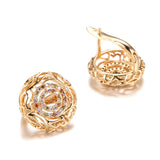 Moroccan Desert Style Colorful Zircon Earrings for Women