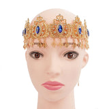 Moroccan Wedding Jewelry Metal Tassel Hair Chain