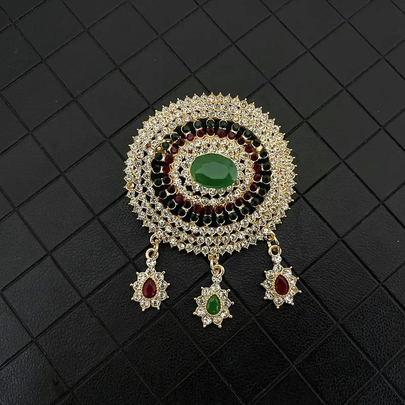 Moroccan Women's Rhinestone Brooch Wedding Party Jewelry