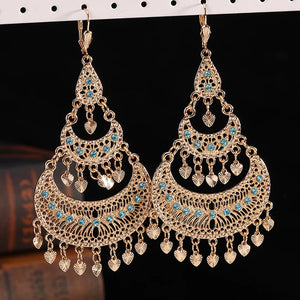 Moroccan Alloy Earrings, French Hook Earrings, Women's Earrings