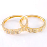 Moroccan Crystal Inlaid Zinc Bracelet for Wedding Party