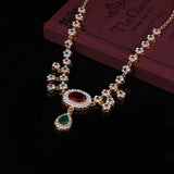Morocco Bridal Necklace Colorful Rhinestone Plated Women Wedding Jewelry