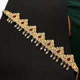 Morocco Bridal Hair Chain Plated Rhinestone Bride Headpiece