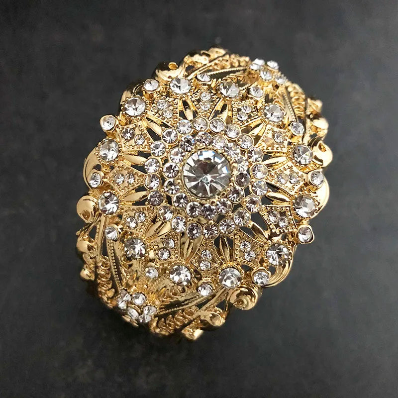 Morocco Wedding Rhinestones Bangle For Women