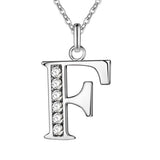 Mosaic Letter Necklace Women Jewelry 925 Sterling Silver