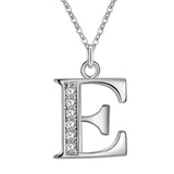 Mosaic Letter Necklace Women Jewelry 925 Sterling Silver