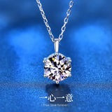 Mosan 925 Sterling Silver Necklace Women's Versatile Pendant Small Jewelry