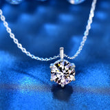 Mosan 925 Sterling Silver Necklace Women's Versatile Pendant Small Jewelry