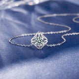 Moissanite Necklace 925 Silver Small Geometry Clavicle Jewelry