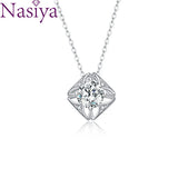 Moissanite Necklace 925 Silver Small Geometry Clavicle Jewelry