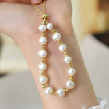 Mosan Natural Freshwater Pearl 14K Plated Bracelet for Women