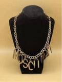 Mosch Letter Necklaces Tassel Necklace Waist Pendant Hellboy Chain Nightclub