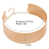 Women Jewelry Punk Metal Torques Choker Necklace for Party