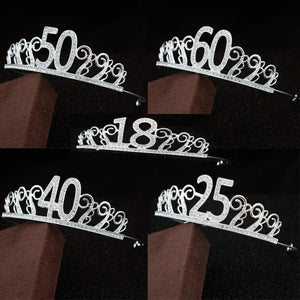Girls Tiara Headband for Birthday Cake Prom Party Crown