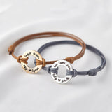 Personalized Mother Bracelet with Kids Names Stainless Steel Family Gift