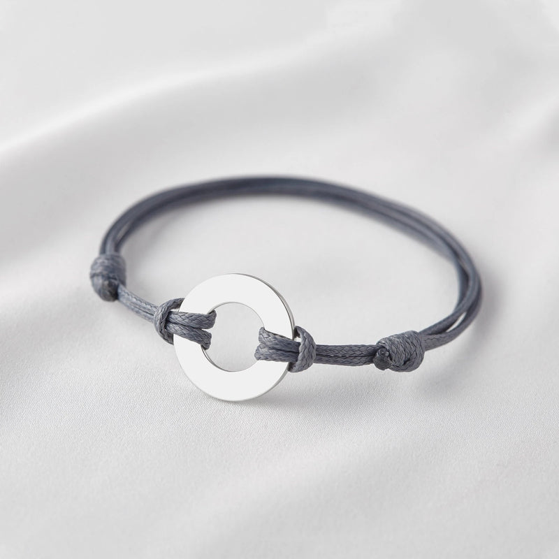 Personalized Mother Bracelet with Kids Names Stainless Steel Family Gift