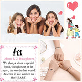 Mother Daughter 3-Piece Thanksgiving Bracelet Set for Mom from Daughter