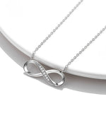 Mother Daughter Infinity Necklace Love Pendant Chain Necklaces Wedding Jewelry