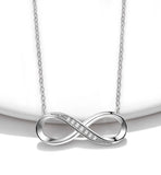 Mother Daughter Infinity Necklace Love Pendant Chain Necklaces Wedding Jewelry