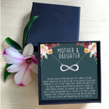 Mother Daughter Infinity Necklace Love Pendant Chain Necklaces Wedding Jewelry